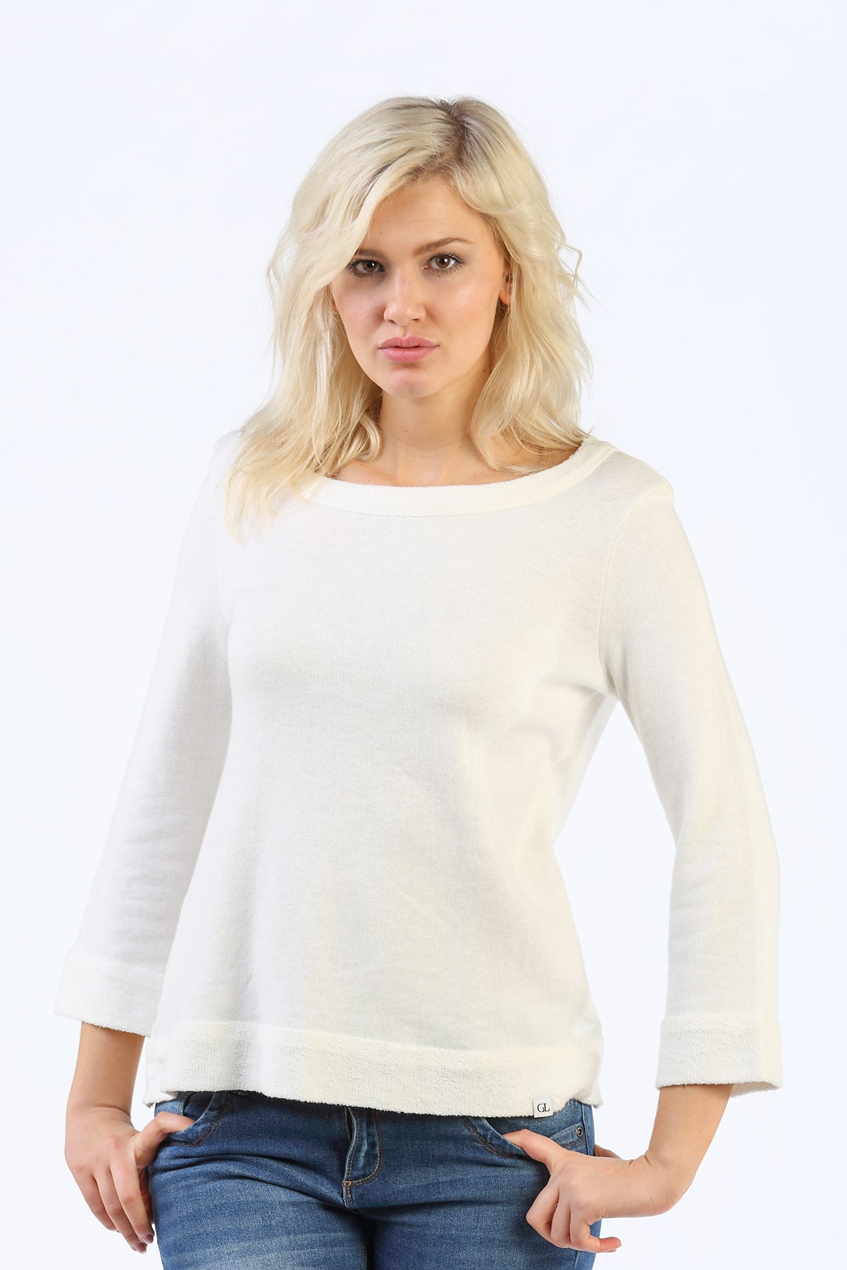 Felpa Maniche 3/4 - Koko Avorio