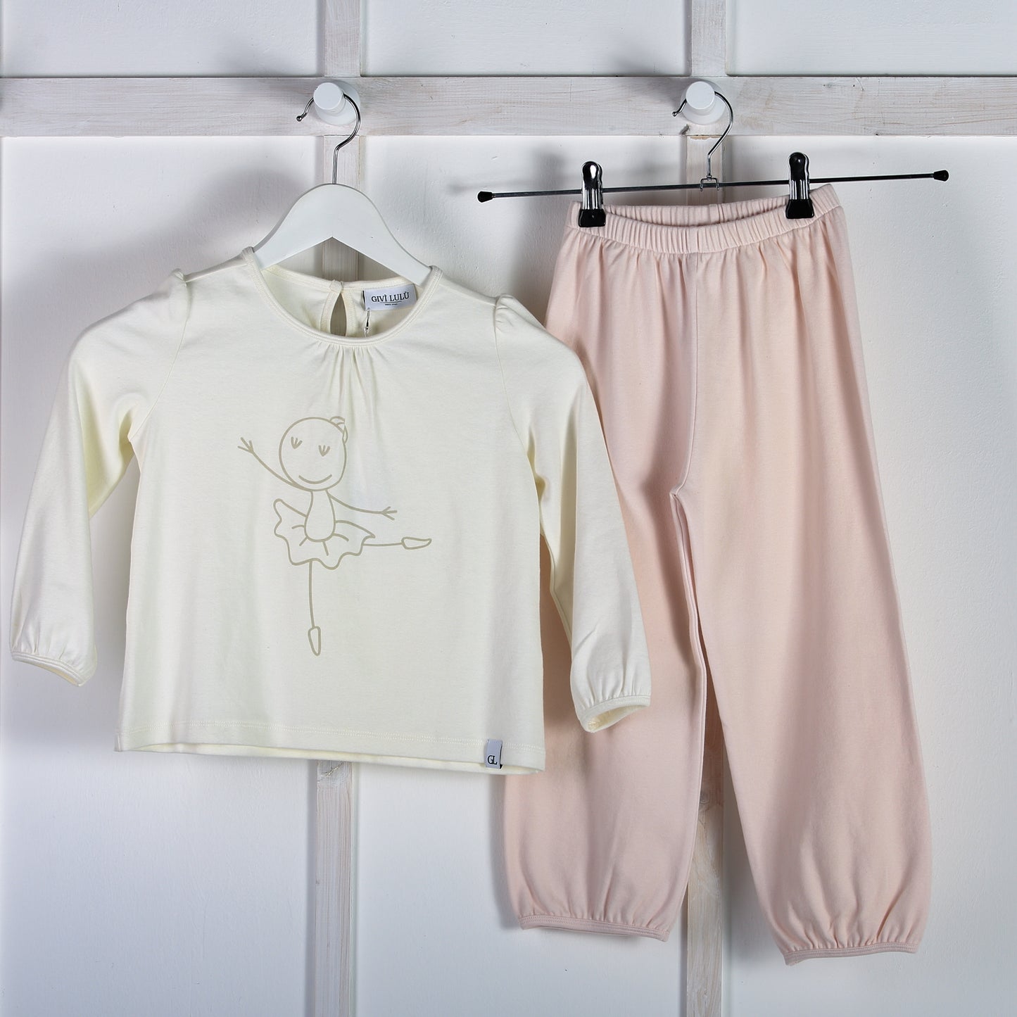 Completo Pigiama Bambina, Stampa Ballerina - New Cleo