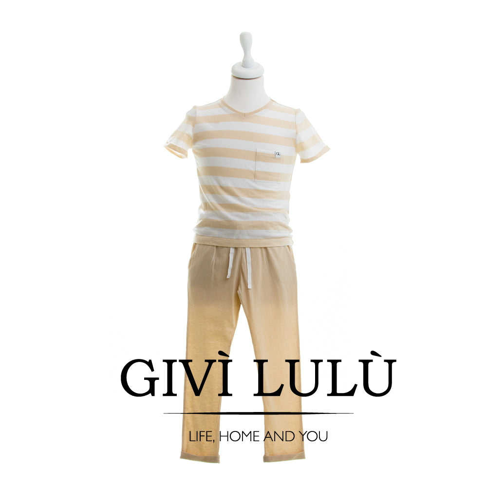 Completo Pigiama Con Righe Bambino - Mathis