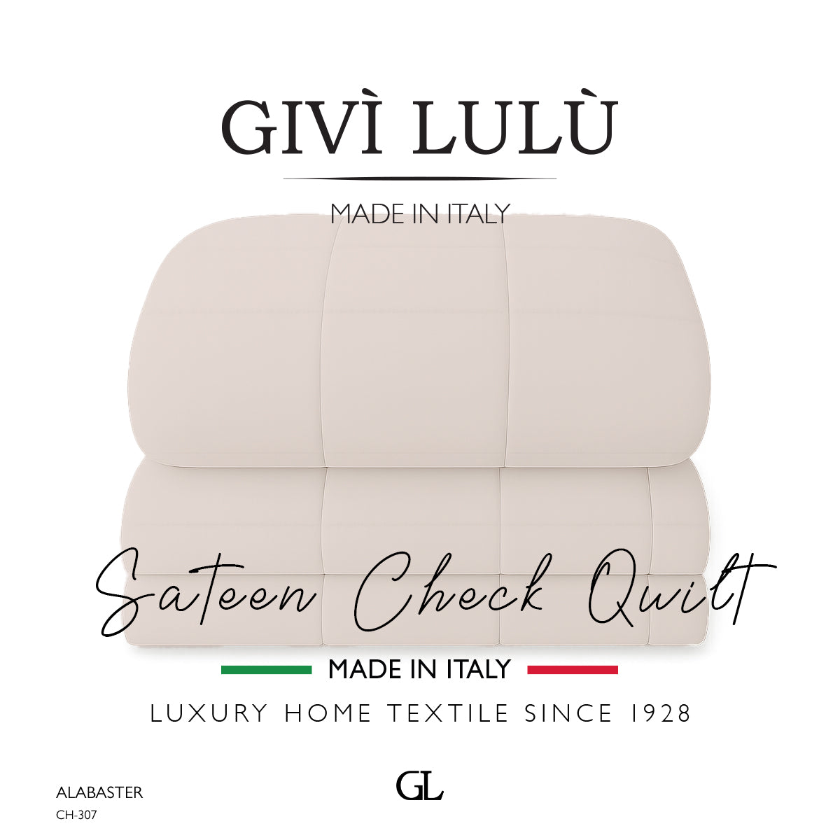 Check Quilt Winter - Alabaster