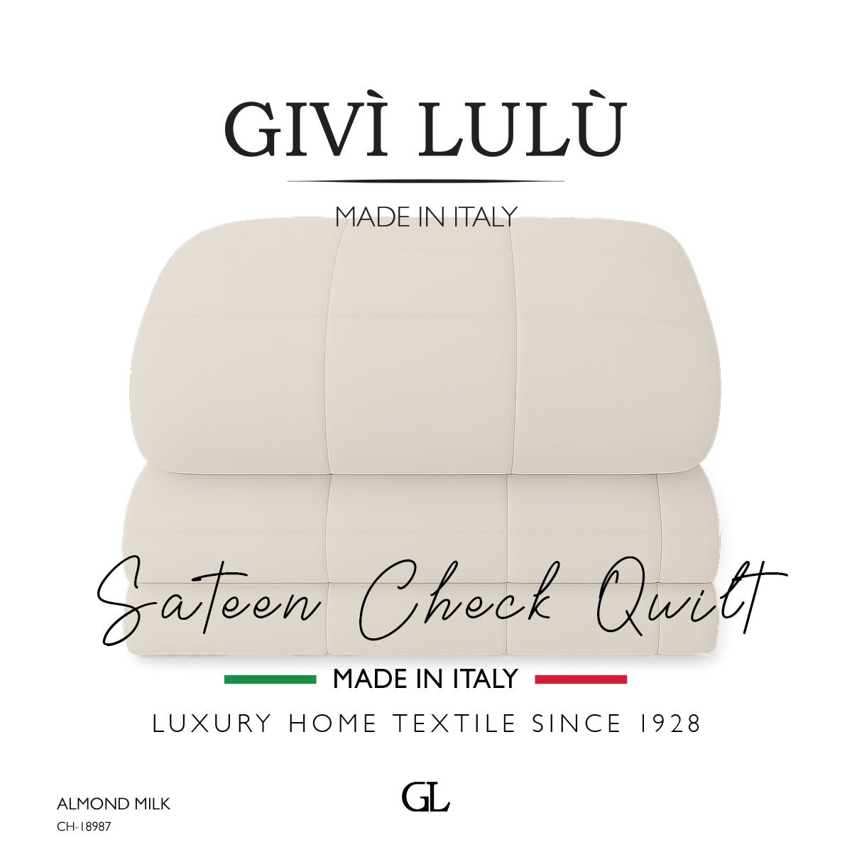 Check Quilt Winter - ALMOND MILK