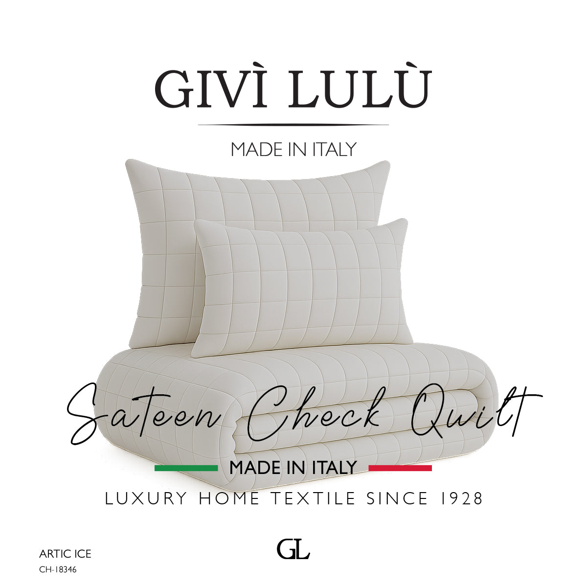 Check Quilt Mid Season - ARTIC ICE