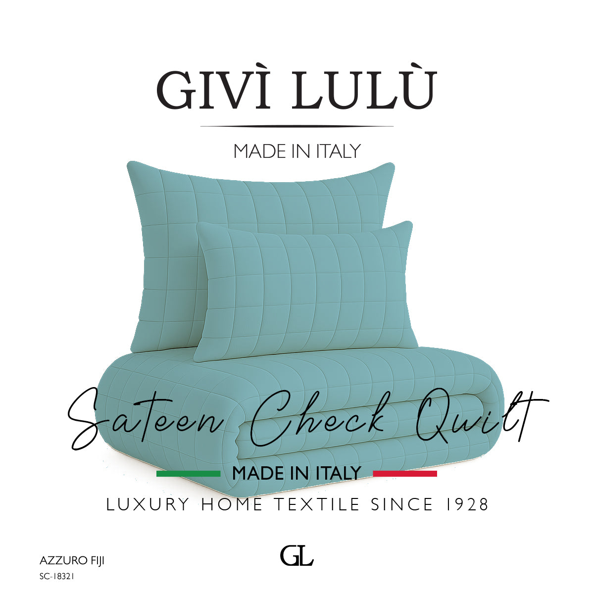 Check Quilt Mid Season - azzuro fiji