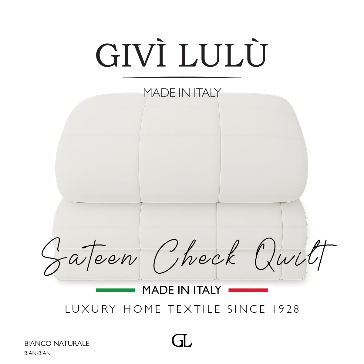 Check Quilt Winter - BIANCO NATURALE