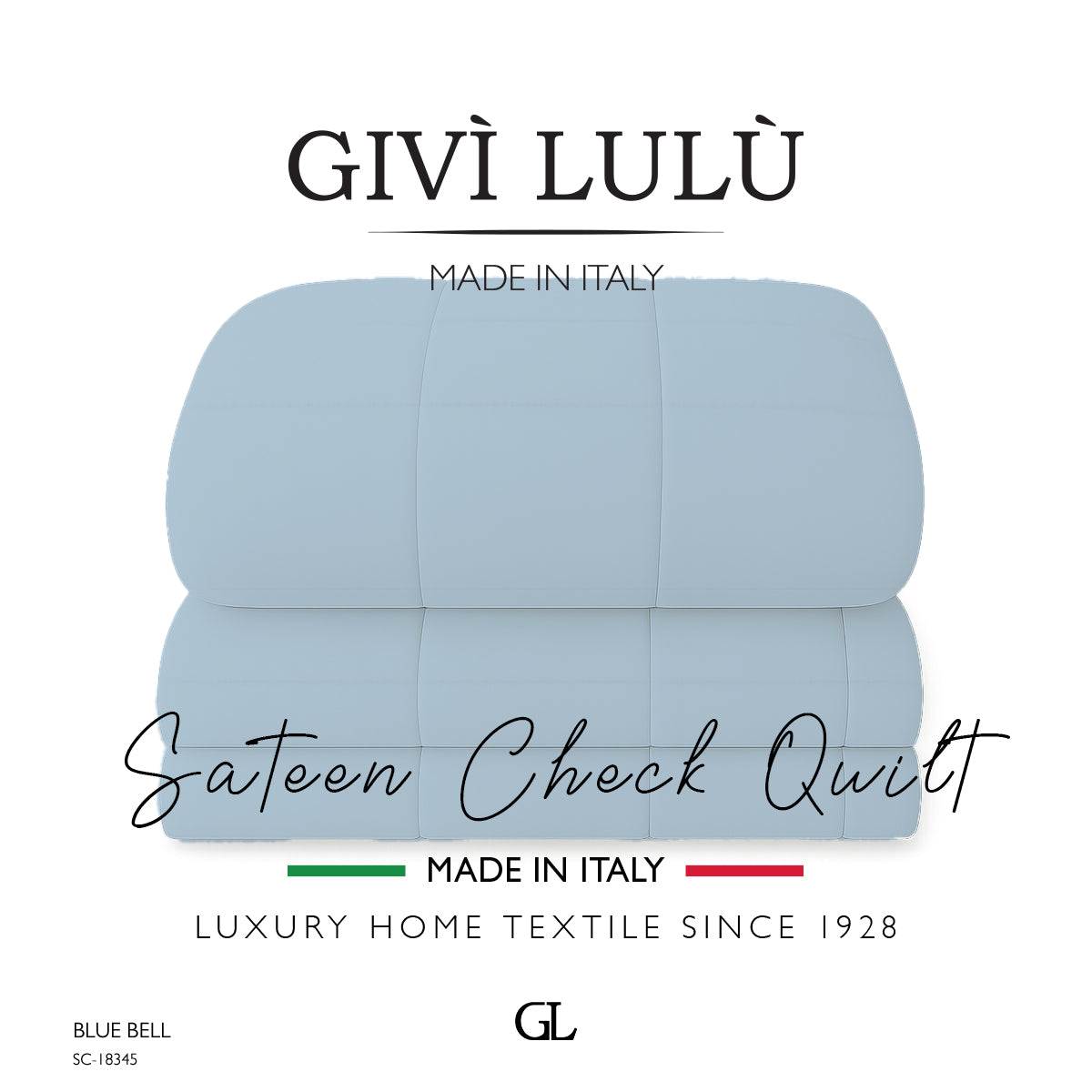 Check Quilt Winter - BLUE BELL