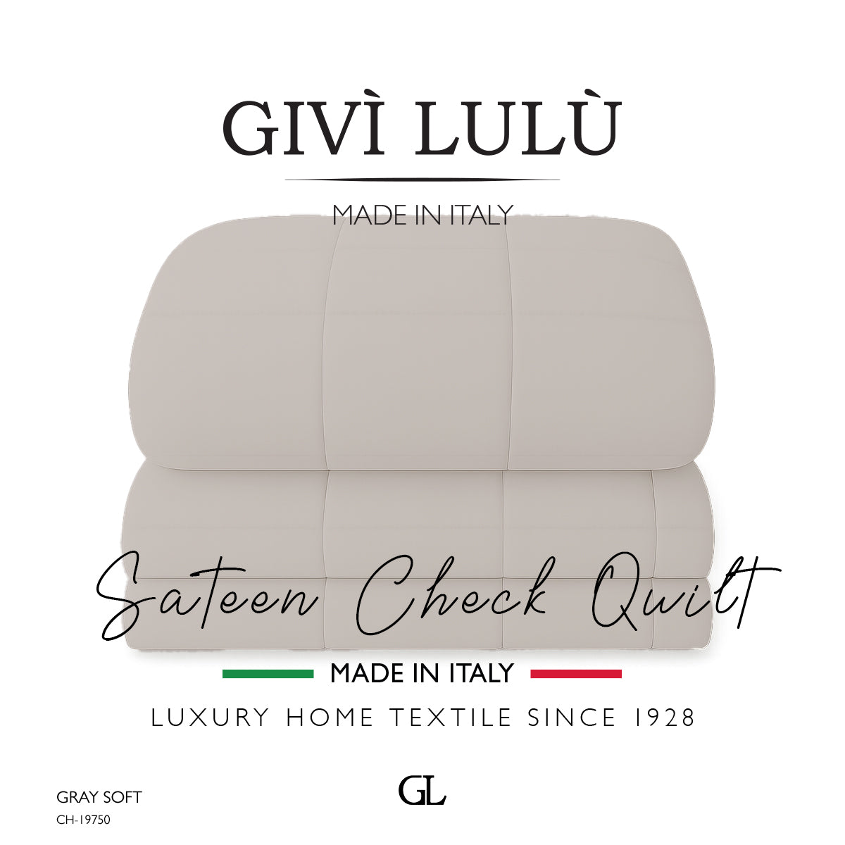Check Quilt Winter - gray soft