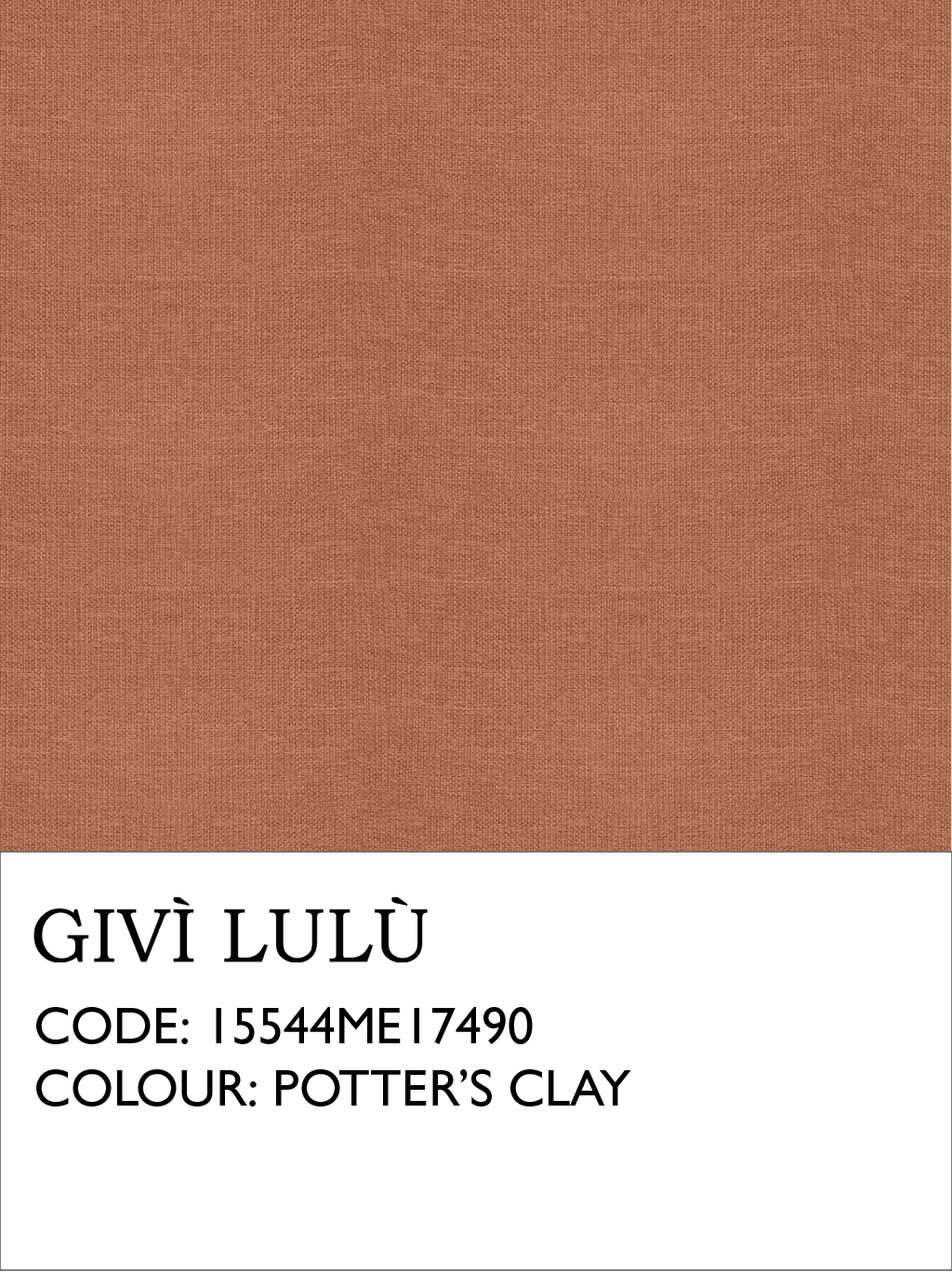 100% Linen Fabrics - Potter's Clay