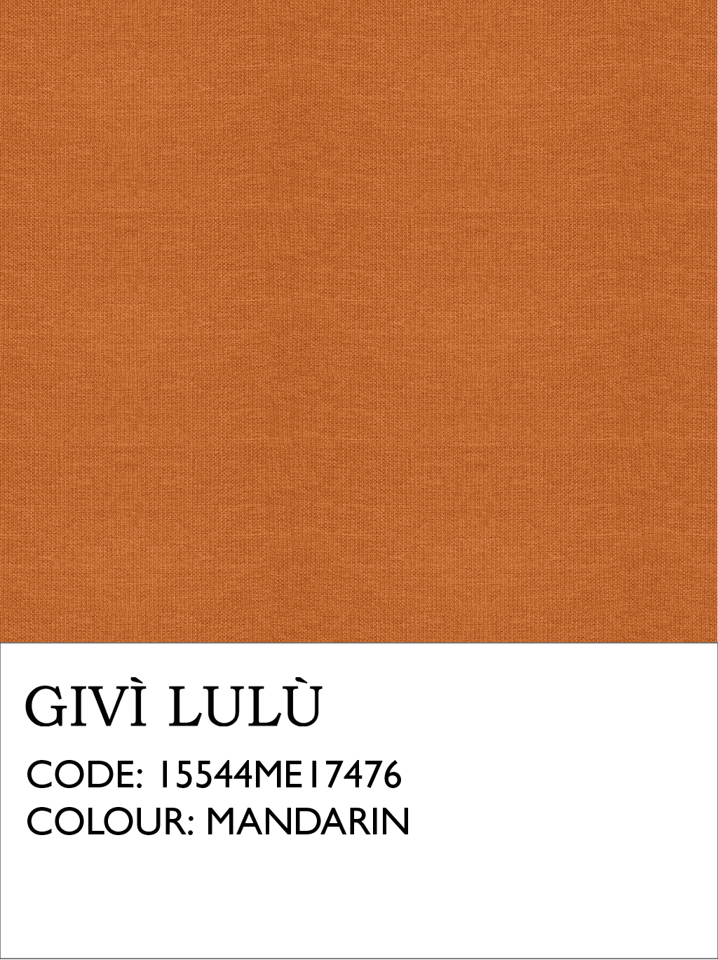 100% Linen Fabrics - Mandarin
