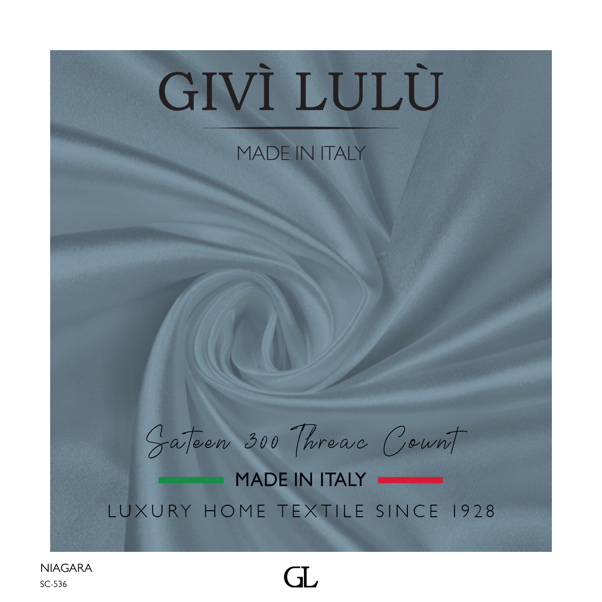 300 Thread Count Sateen Fabrics - NIAGARA