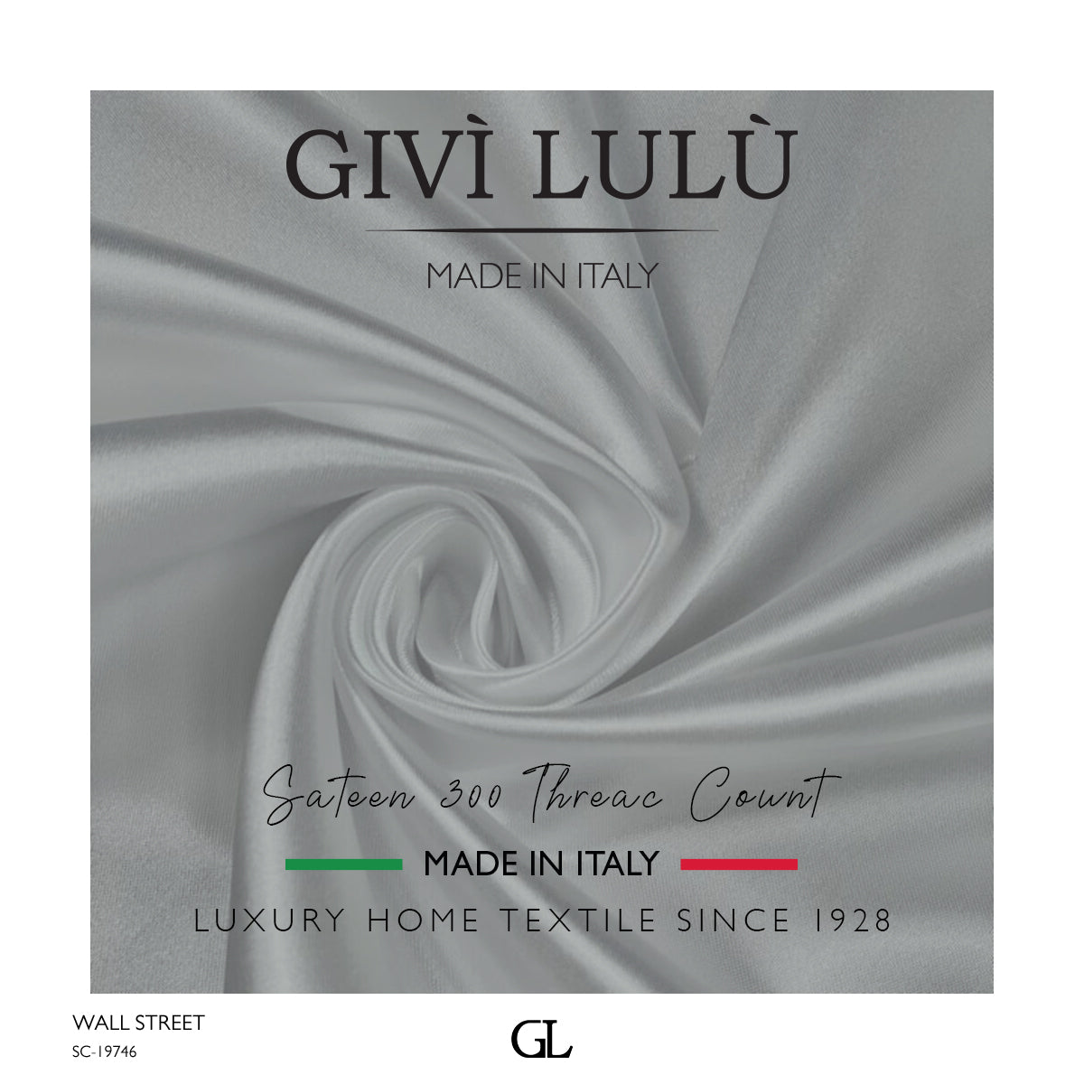 300 Thread Count Sateen Fabrics - WALL STREET