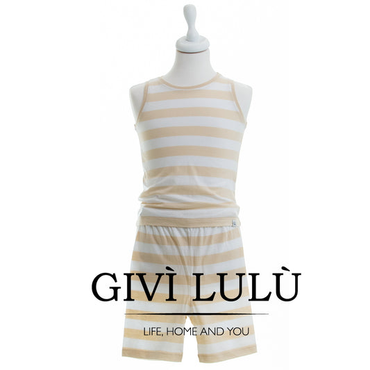 Completo Pigiama Corte Con Righe Bambino - Herve