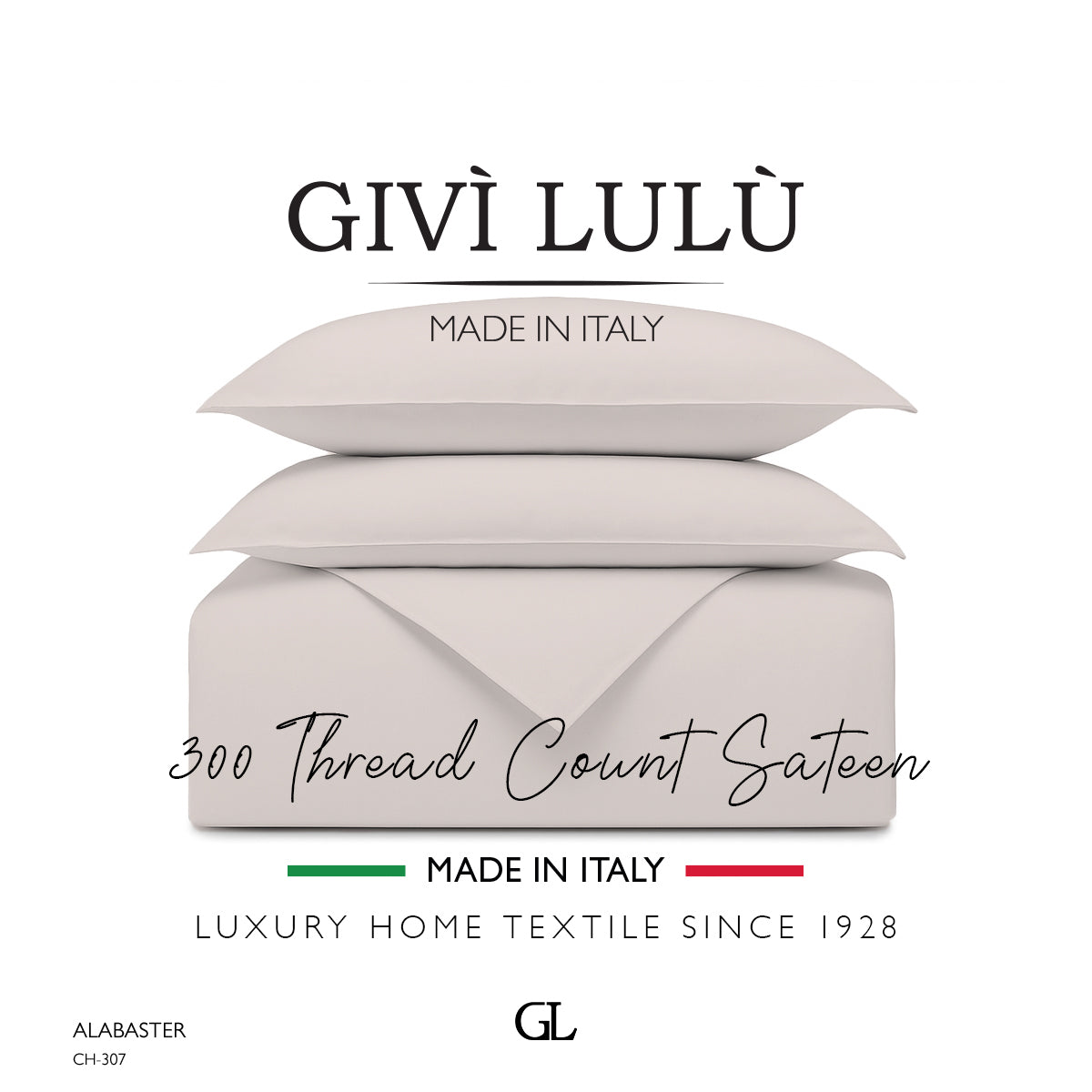 Solid 300 Thread Count - alabaster