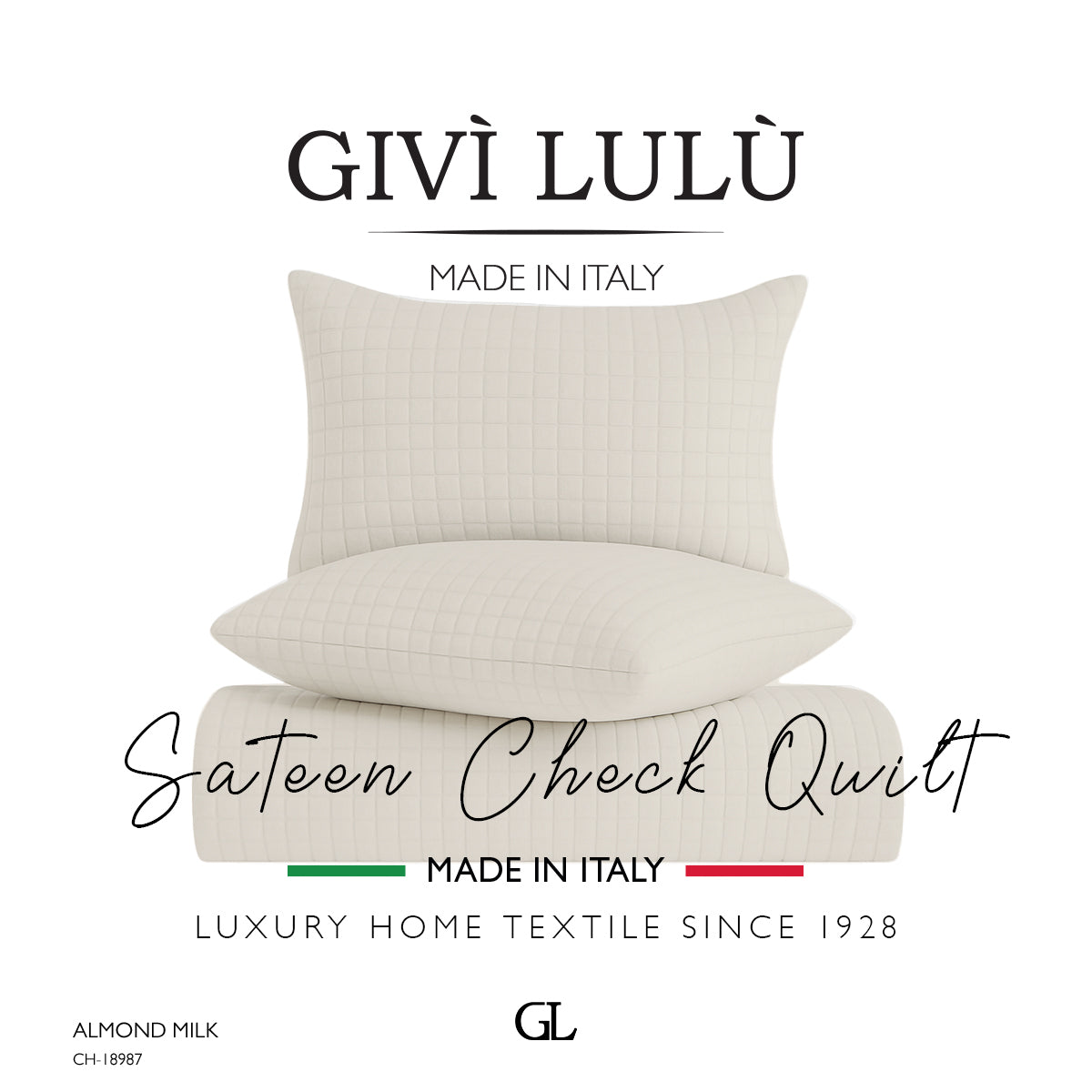 Check Quilt Summer - ALMOND MILK