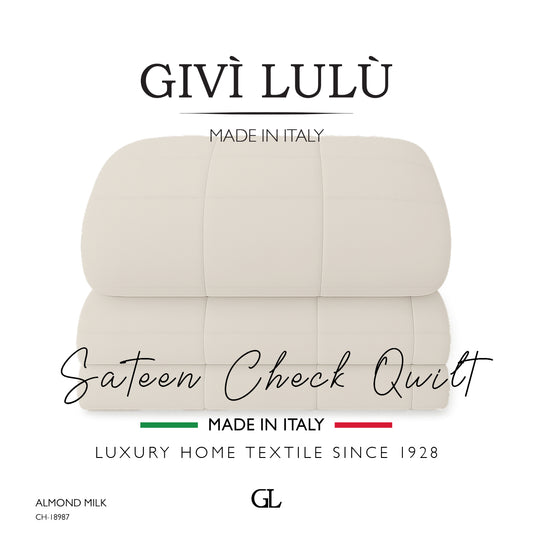 Check Quilt Winter - ALMOND MILK