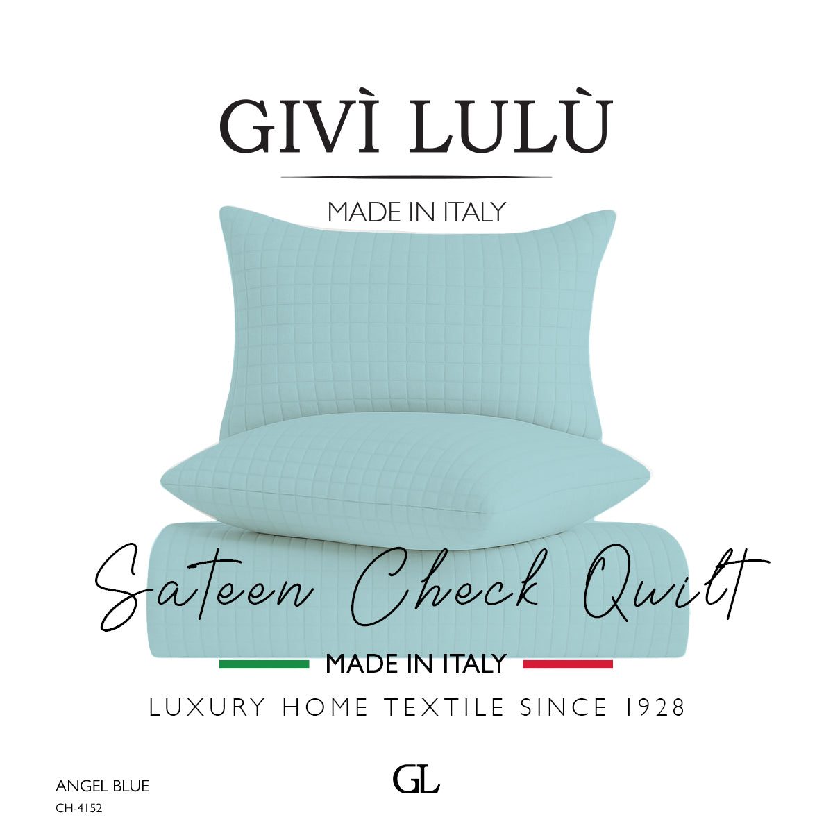 Check Quilt Summer - ANGEL BLUE