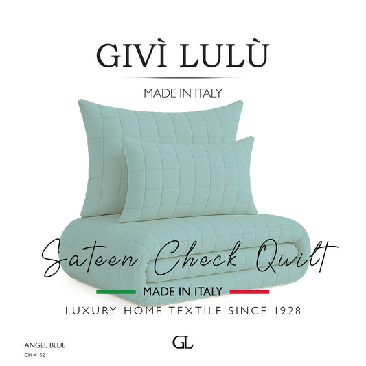 Check Quilt Mid Season - ANGEL BLUE