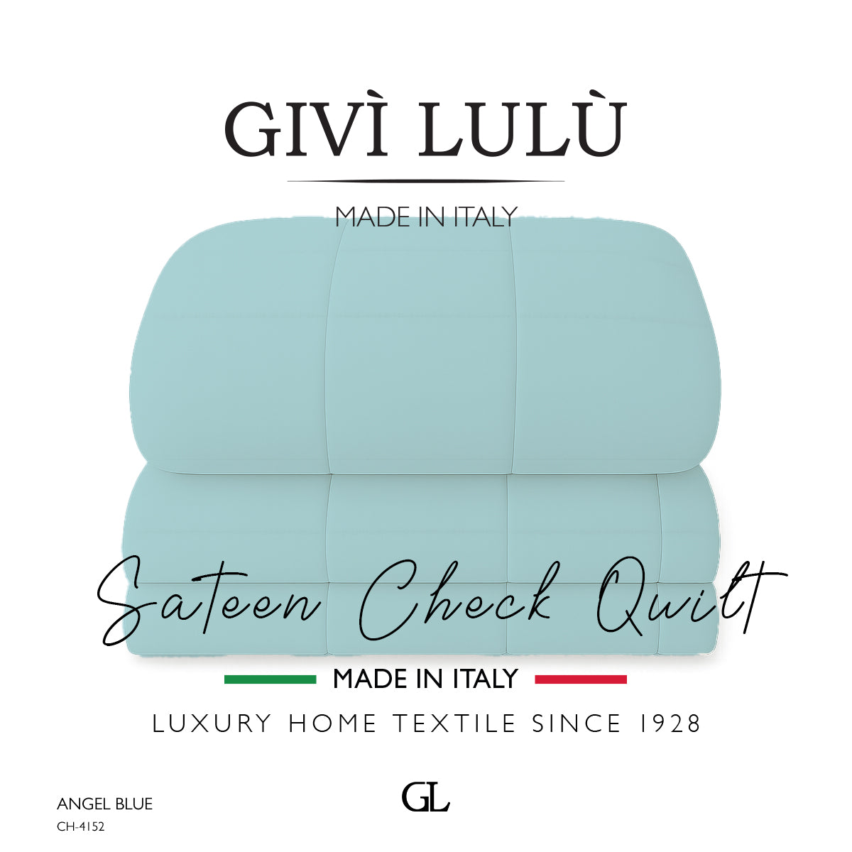 Check Quilt Winter - ANGEL BLUE