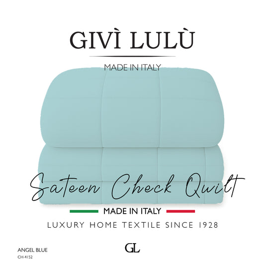 Check Quilt Winter - ANGEL BLUE
