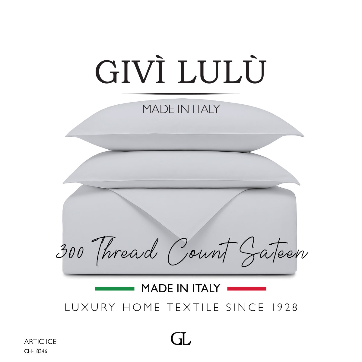 Solid 300 Thread Count - artic ice