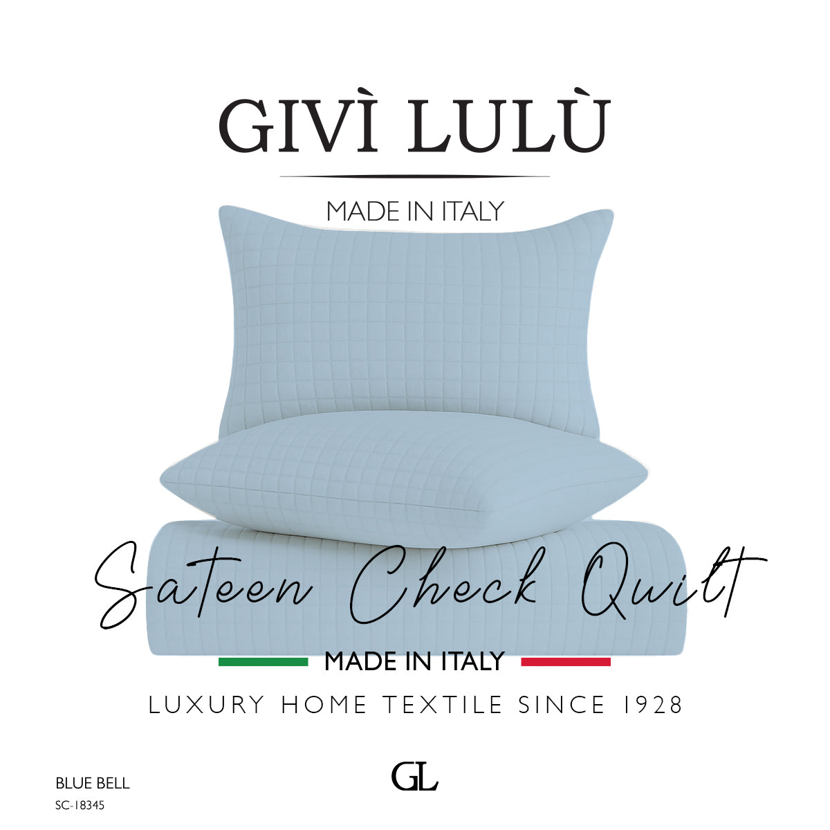 Check Quilt Summer - BLUE BELL