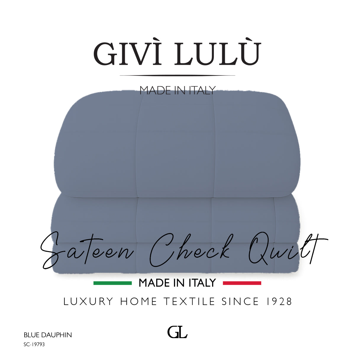 Check Quilt Winter - BLUE DAUPHIN