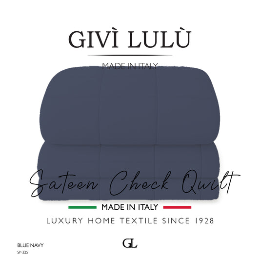 Check Quilt Winter - Blue Navy