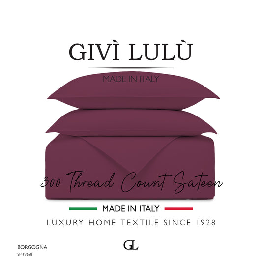 Solid 300 Thread Count - borgogna