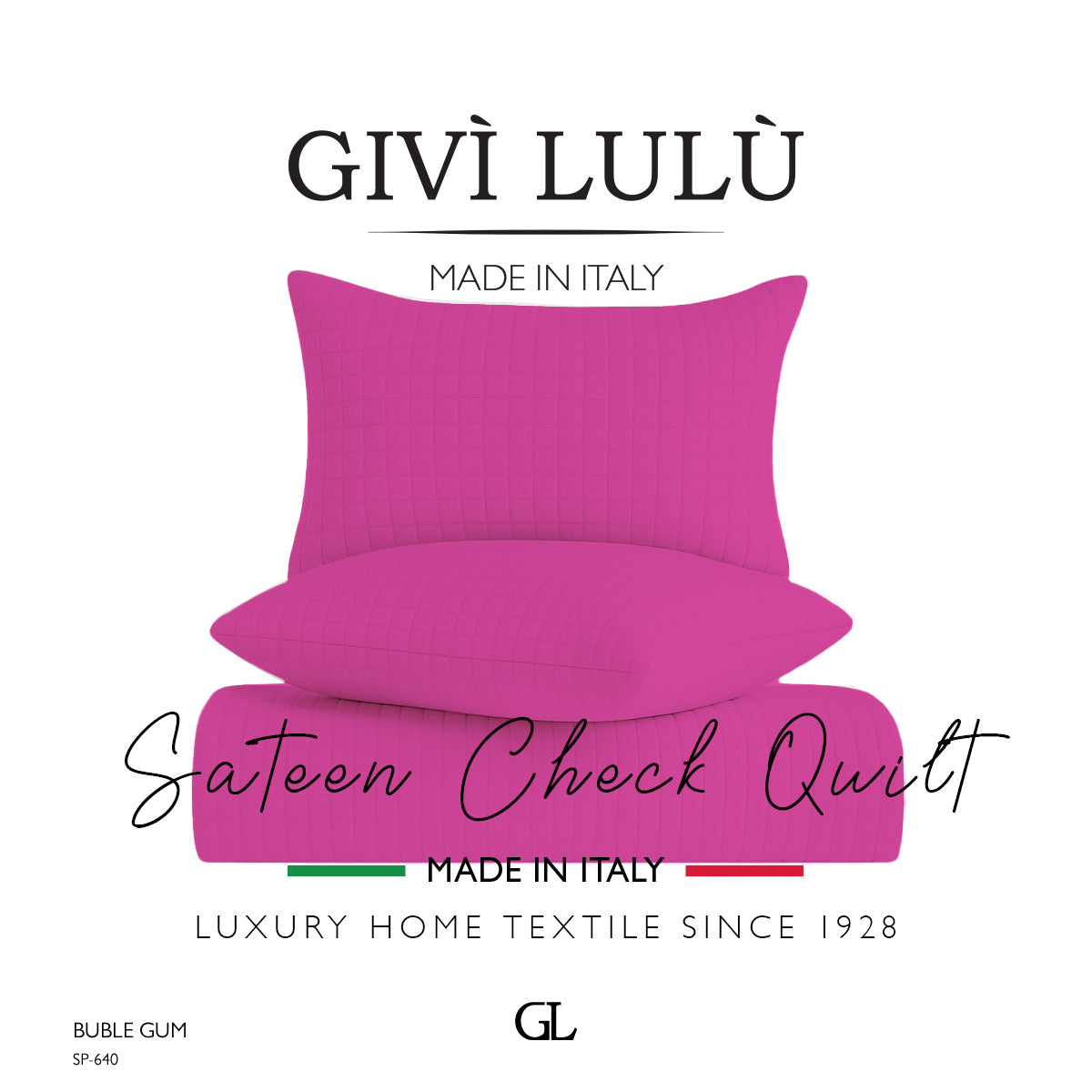 Check Quilt Summer - BUBLE GUM