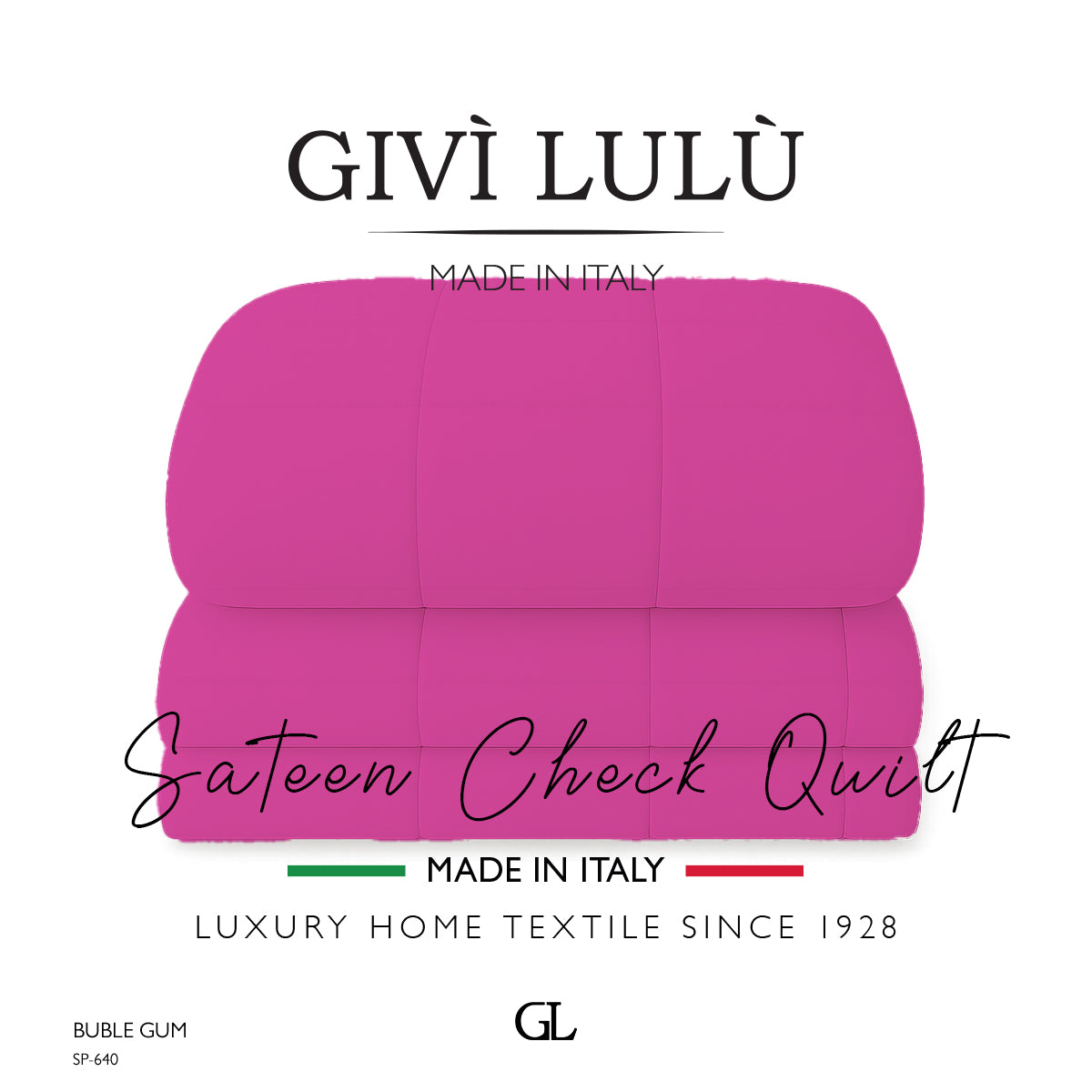 Check Quilt Winter - buble gum