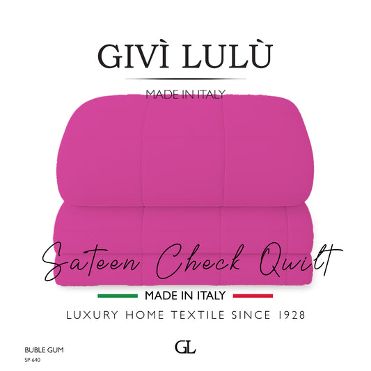 Check Quilt Winter - buble gum