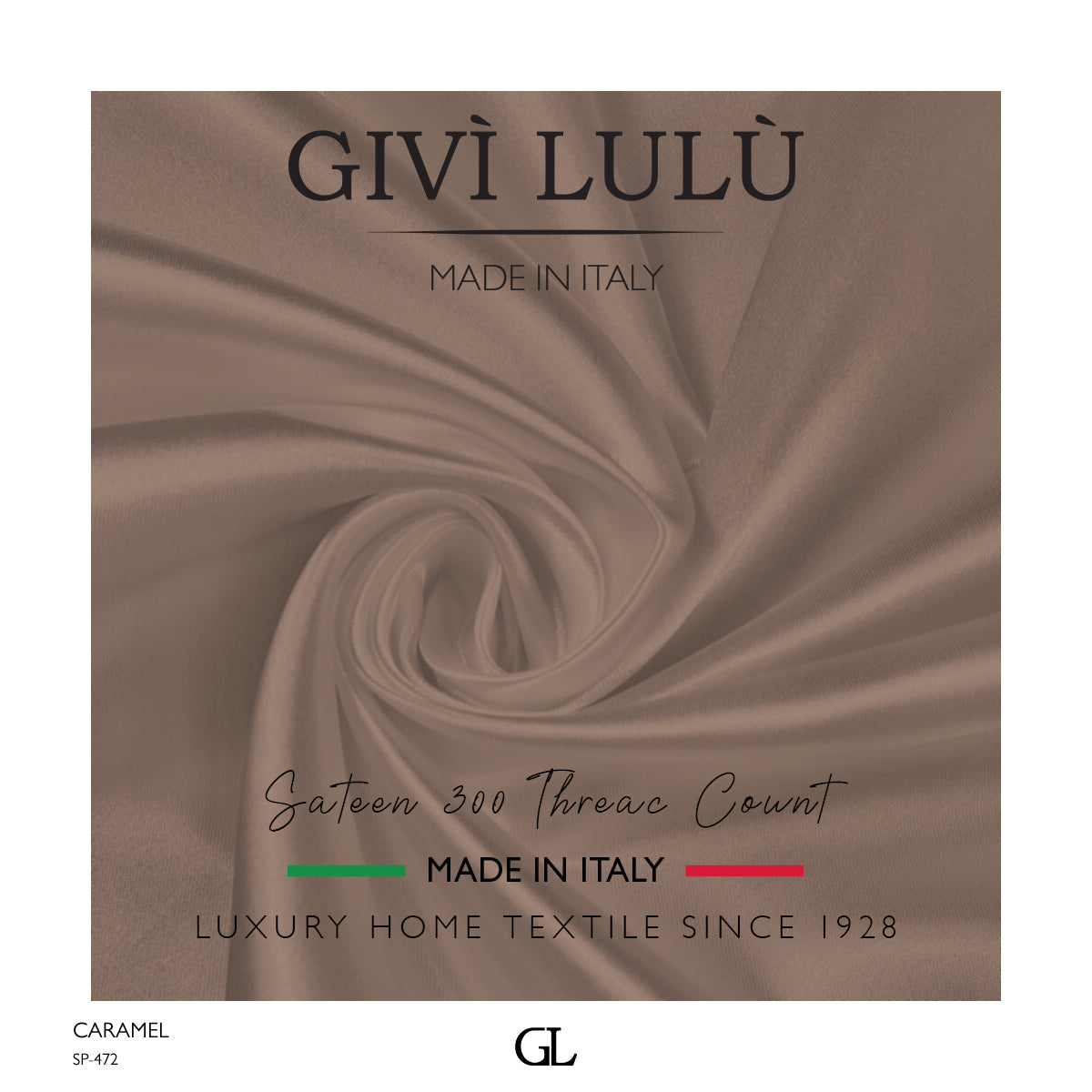 300 Thread Count Sateen Fabrics - CARAMEL