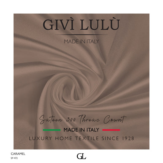 300 Thread Count Sateen Fabrics - CARAMEL