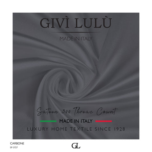 300 Thread Count Sateen Fabrics - CARBONE