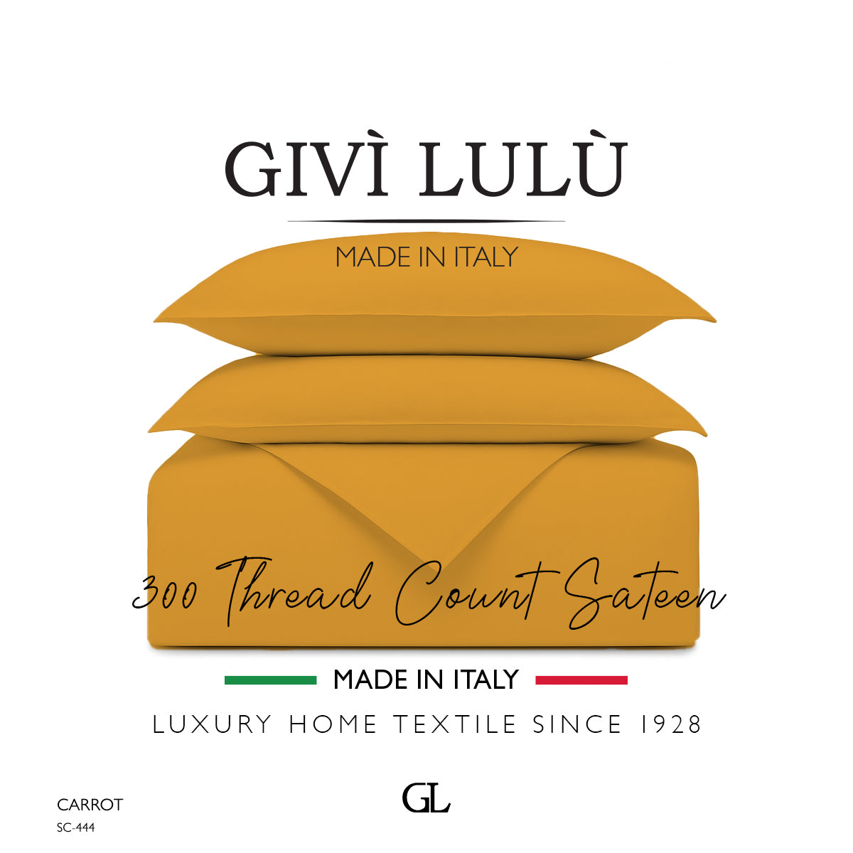 Solid 300 Thread Count - carrot