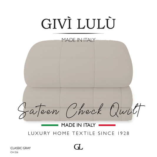 Check Quilt Winter - CLASSIC GRAY