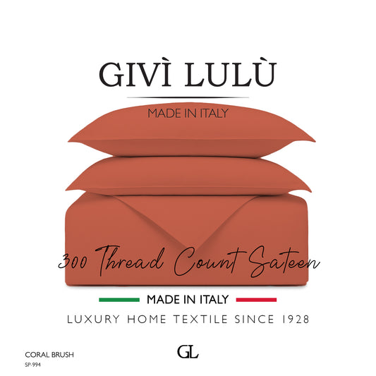 Solid 300 Thread Count - coral brush