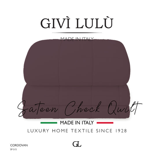 Check Quilt Winter - CORDOVAN