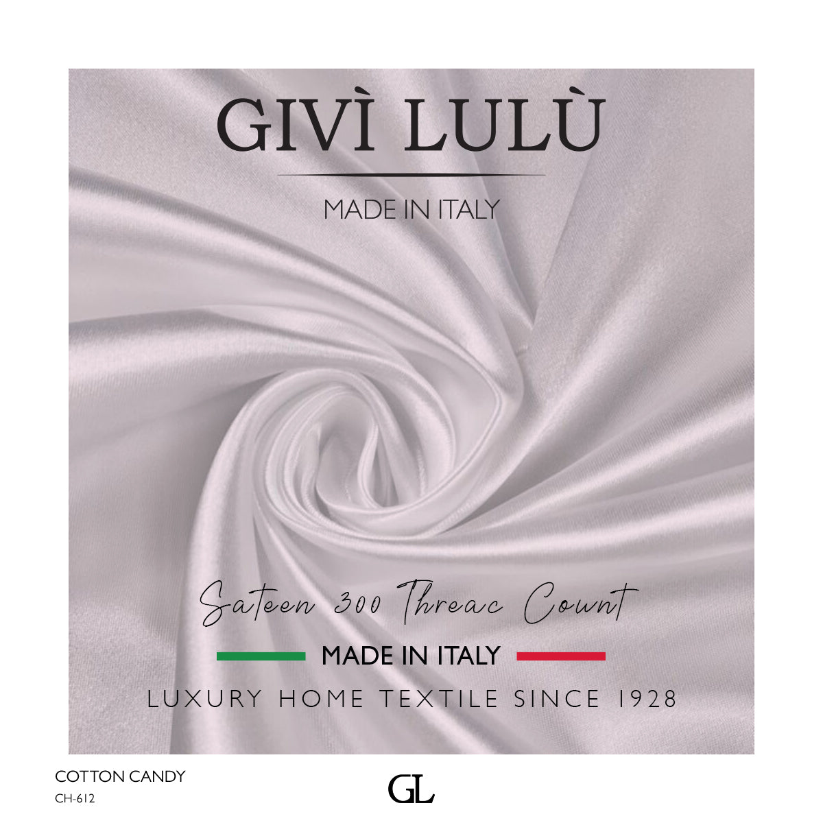 300 Thread Count Sateen Fabrics - COTTON CANDY