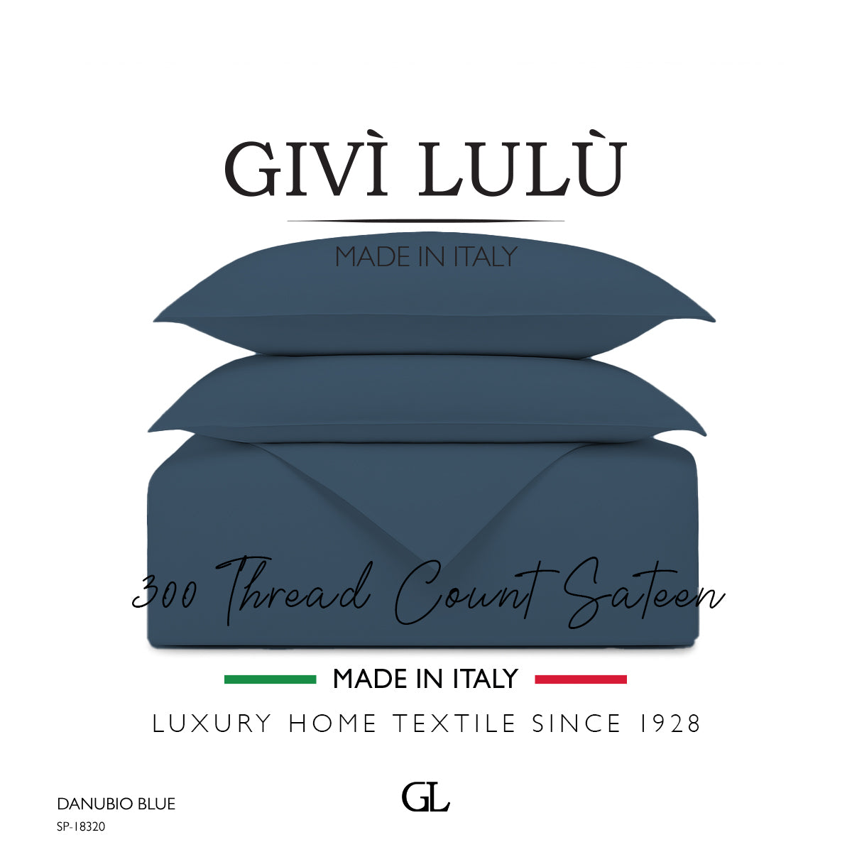 Solid 300 Thread Count - danubio blue