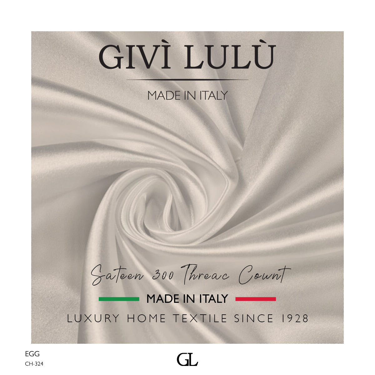 300 Thread Count Sateen Fabrics - EGG