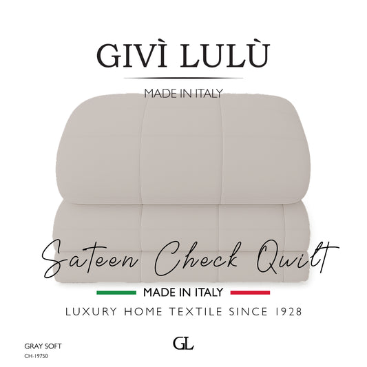 Check Quilt Winter - gray soft