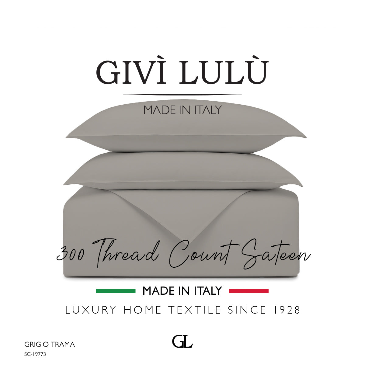 Solid 300 Thread Count - grigio trama