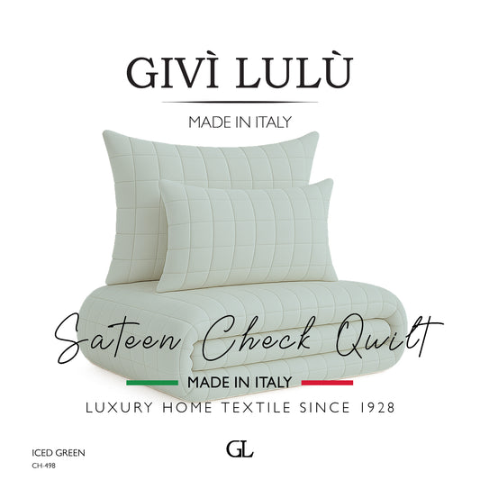 Check Quilt Mid Season - ICED GREEN