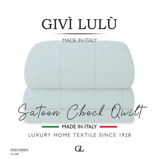 Check Quilt Winter - ICED GREEN