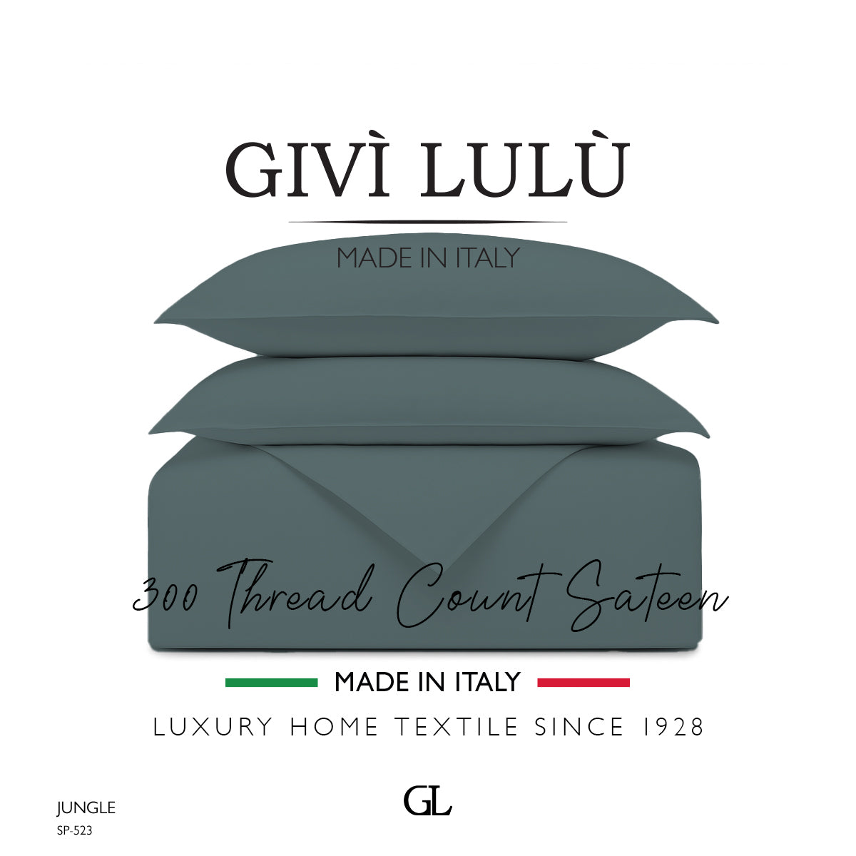 Solid 300 Thread Count - jungle
