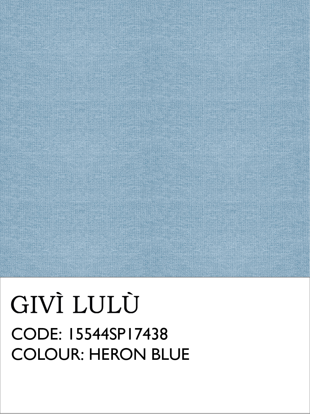 100% Linen Fabrics - Heron Blue