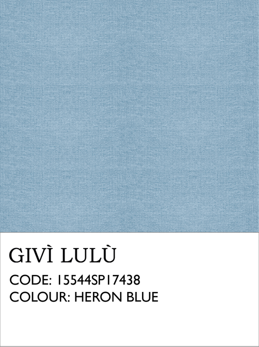 100% Linen Fabrics - Heron Blue