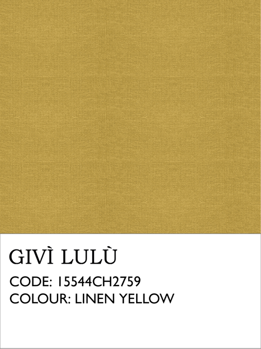 100% Linen Fabrics - Linen Yellow