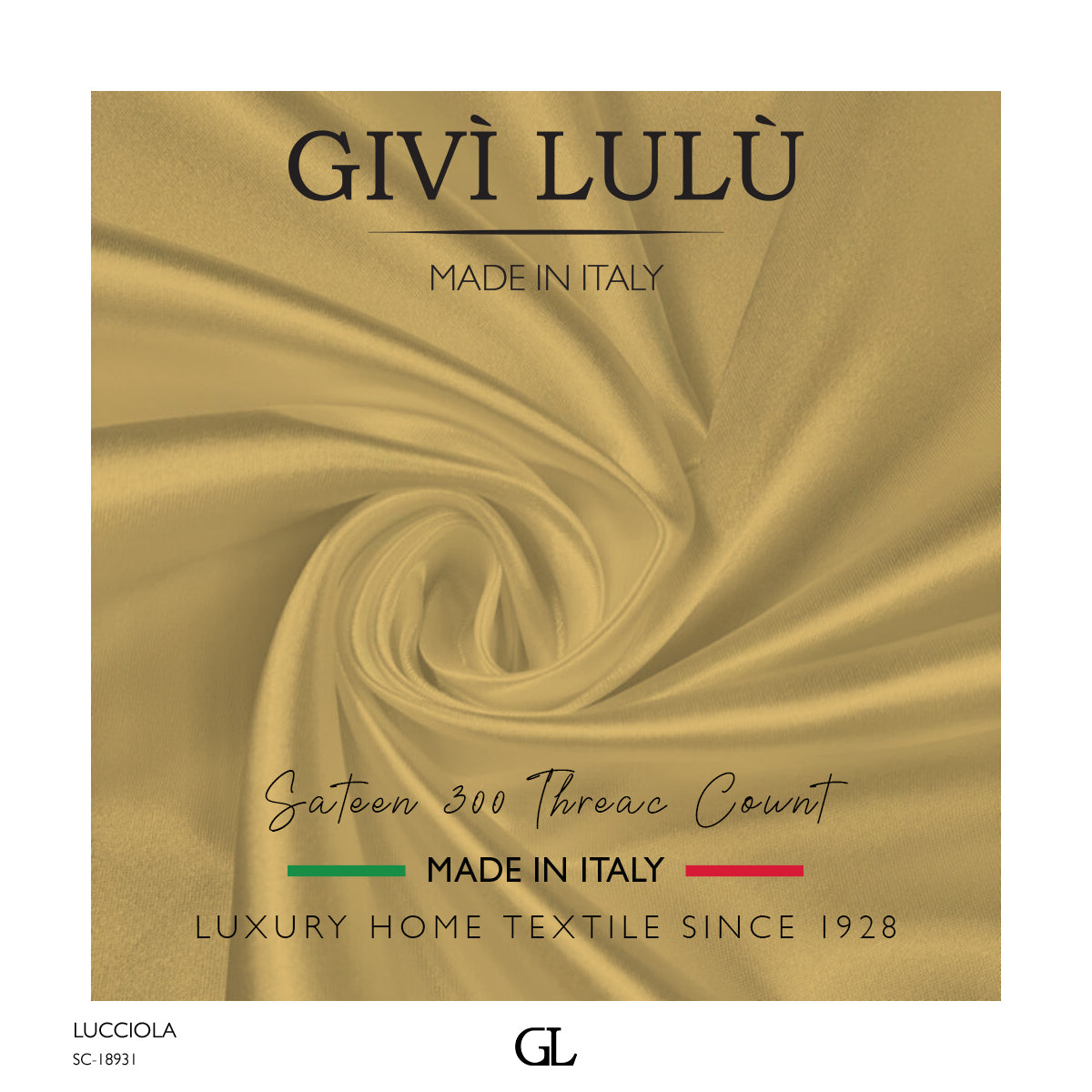 300 Thread Count Sateen Fabrics - LUCCIOLA