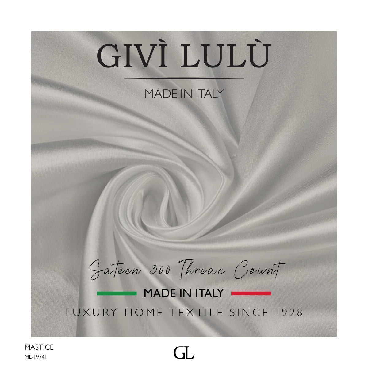 300 Thread Count Sateen Fabrics - MASTICE